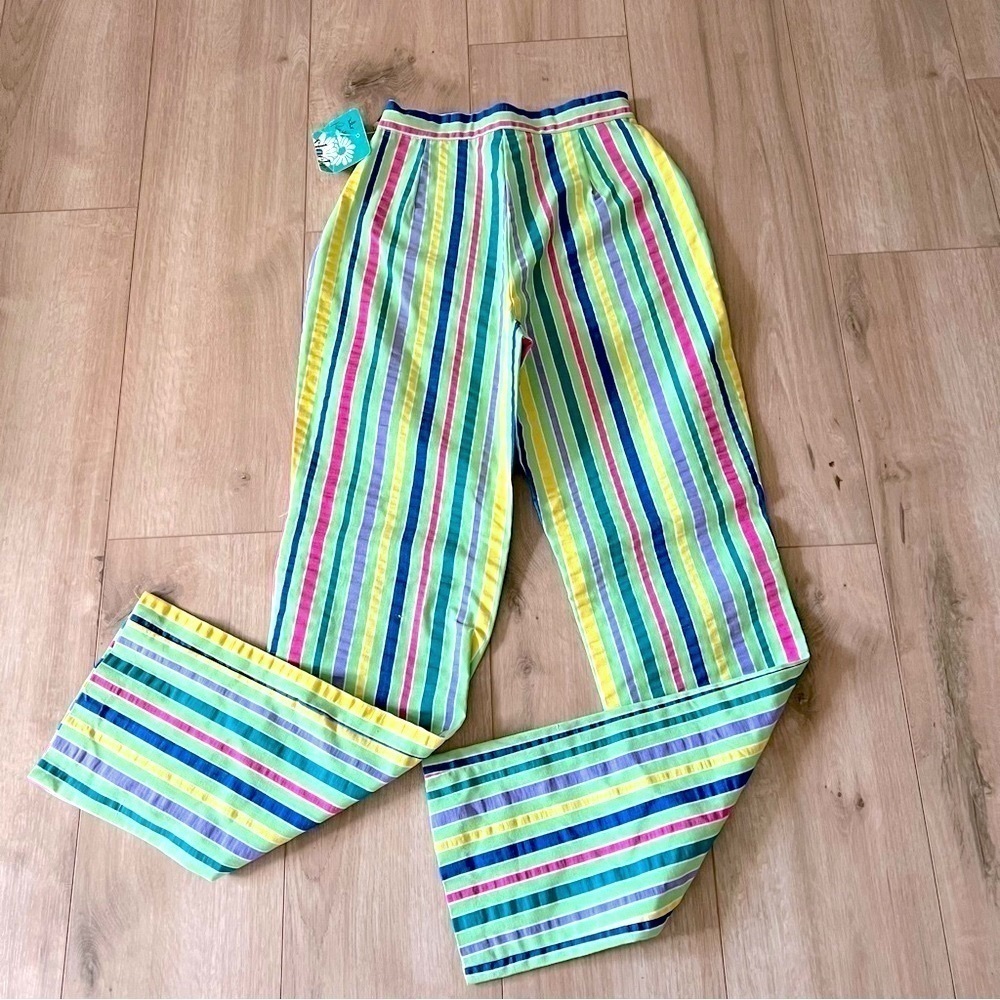 Vintage Primstyle Stripped High Rise Pants
